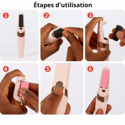 Râpe Électrique – Pieds Doux en 5 min